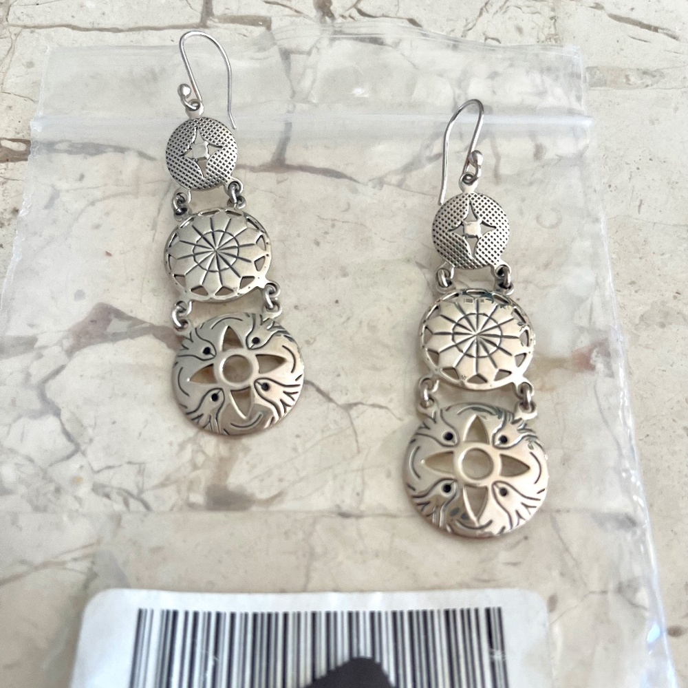 925 Solid Sterling Silver Handcrafted Designer Da… - image 1